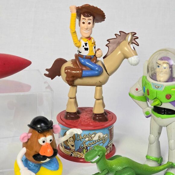 Toy Story Figure Lot Buzz Woody Rex Mr Potato Head Rocket - Picture 2 of 6